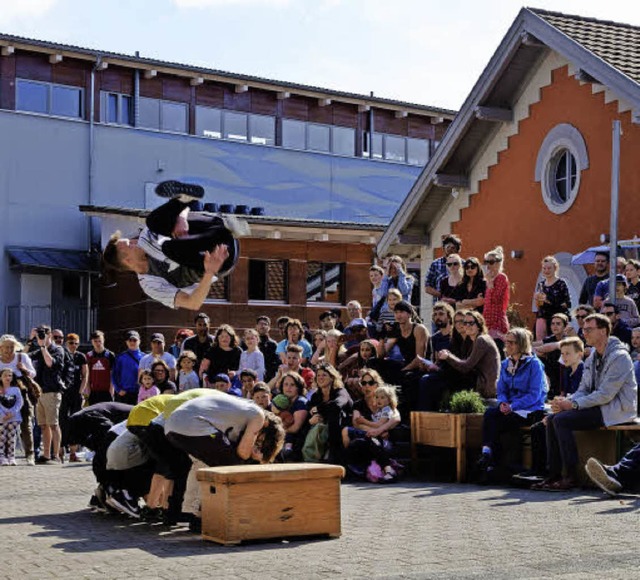 Nicht jeder muss gleich artistisch dur...asserwerk  war fr viele etwas dabei.   | Foto: Ansgar Taschinski