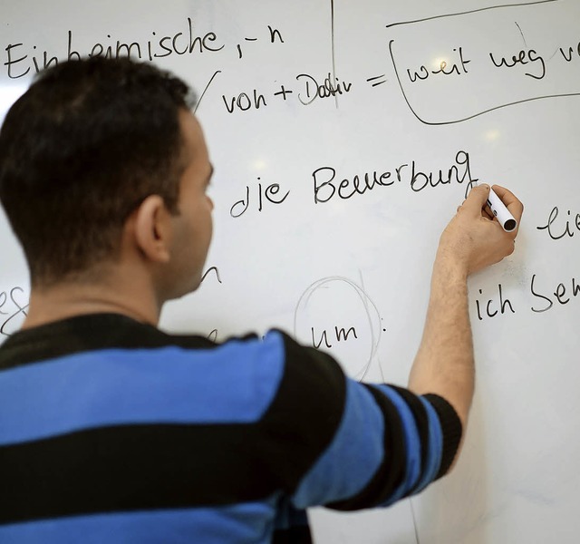 Das Erste, was ein Flchtling braucht, sind Kenntnisse der deutschen Sprache.  | Foto: Symbolbild: Dpa