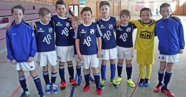 Sieger des Hallenfuball-Kreisfinales ...ie Mannschaft der Grundschule Gutach.   | Foto: Schule