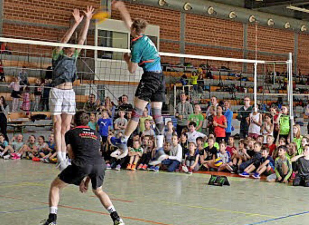 Beim Grundschul-Volleyballturnier ging&#8217;s hoch her.   | Foto: privat