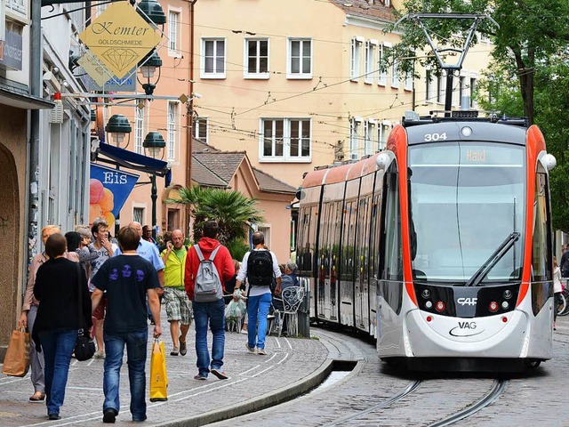 Eine Straenbahn  kam am Mittwoch nicht mehr weiter. (Symbolbild)  | Foto: Rita Eggstein-honorarfrei