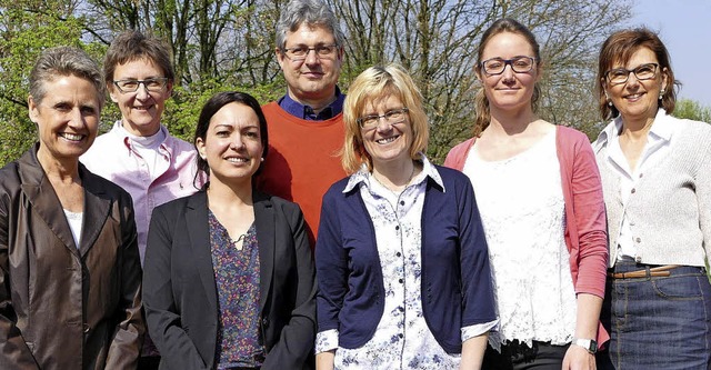 Initiatoren des Austausches (von links...eis) und Birgit Volk (Dizesanstelle)   | Foto: Carolin Jackermeier