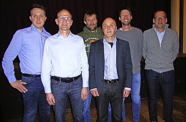 Der  Vorstand des Angelvereins Simonsw...f Tritschler (von links nach rechts).   | Foto: Hans-Jrgen Wehrle