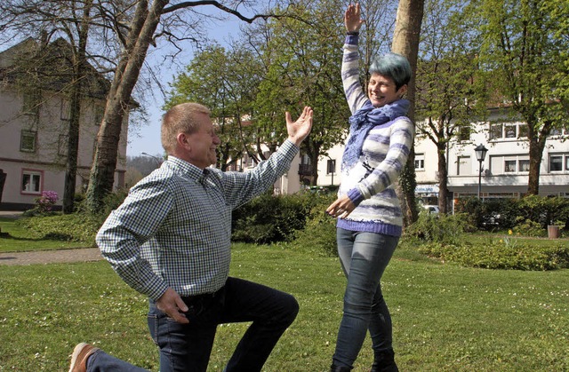 Ein perfekter Pas de deux: Iris Jaeger und Reinhard Valenta  | Foto: Kerckhoff