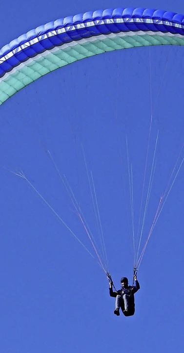 Faszination Fliegen: 82 Piloten gehren heute dem Gleitschirmclub Wiesental an.   | Foto: sonja eiche