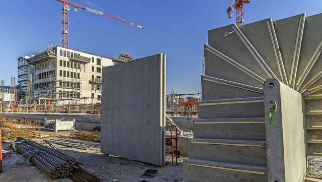 Stein auf Stein &#8211; der  neue &#8222;Archipel&#8220; wird bald fertig sein.   | Foto: teli