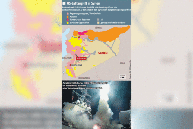Trumps Luftschlag in Syrien löst weltweit heftige Reaktionen aus