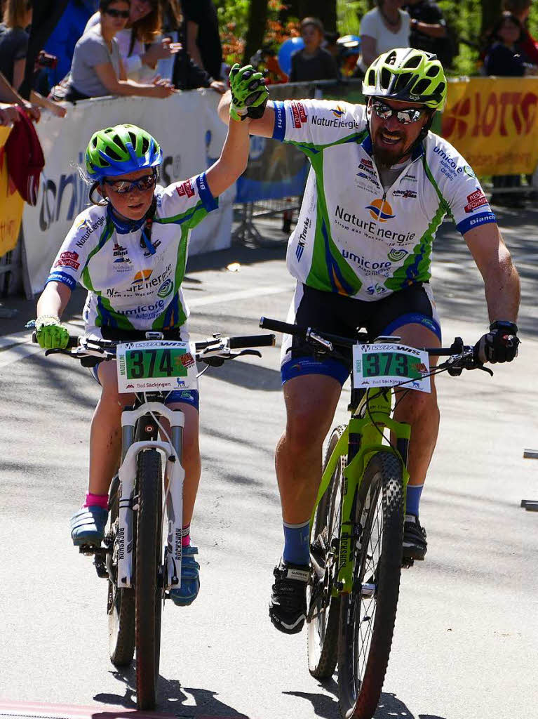 Als gutes Team prsentierten sich beim Generation-Race Madeleine Brugger und Michael Brugger-Weis von der SG Rheinfelden.