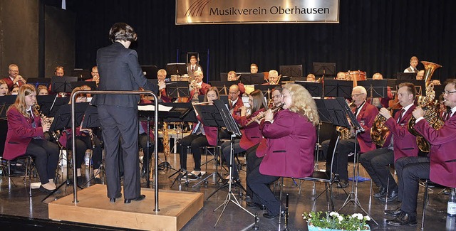 Der Musikverein Oberhausen berzeugte  mit einem anspruchsvollen Programm.  | Foto: Jrg Schimanski