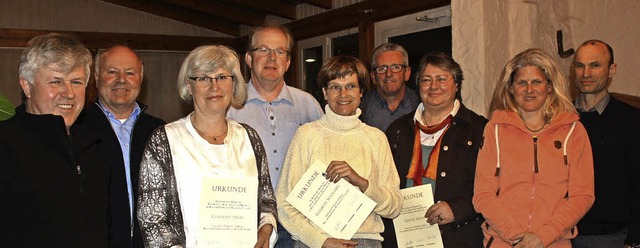 Langjhrige Mitglieder und verdiente S...sse, Astrid Futterer und Markus Franz.  | Foto: Christiane Franz