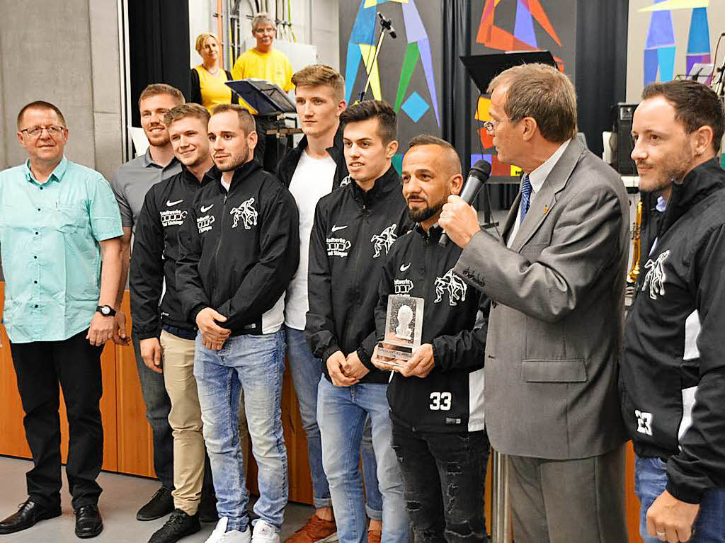 Die erste Mannschaft des KSV Rheinfelden wurde ausgezeichnet