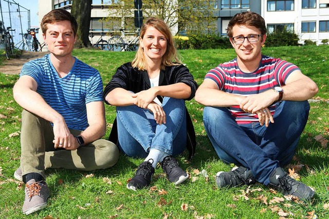 Lucas Spohn, Lilian Rettegi und Jrme...ks) stecken hinter dem Start-Up Idana.  | Foto: Marie Schchtele