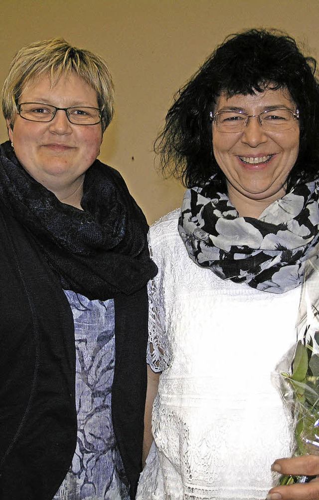 Anja Zolg (links) wird als Schriftfhr...ns Schwaningen mitwirken.Foto: Stadler  | Foto: Andrea Stadler
