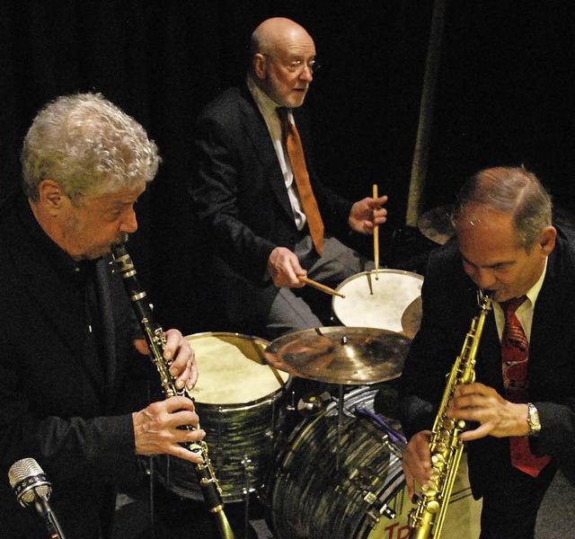Reimer von Essen, Trevor Richards und Olivier Franc spielten im Jazztone.   | Foto: Mink