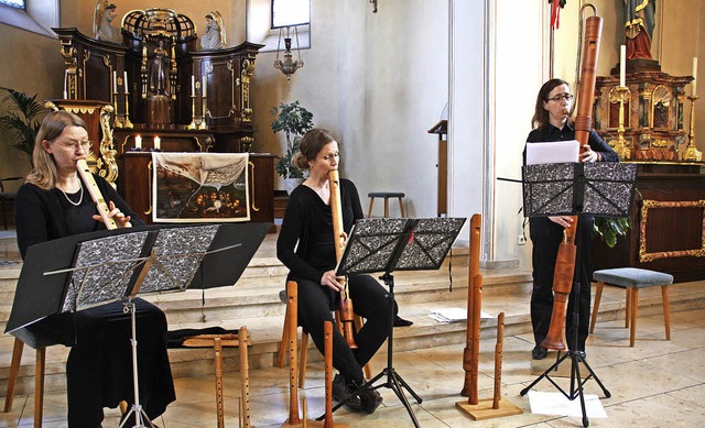 Das Blockfltenensemble Consort for se...rte Consort-Musik aus der Renaissance.  | Foto: Hans Jrgen Kugler