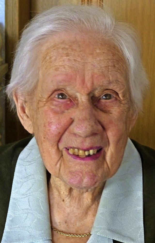 Adelheid Keller feierte ihren 100. Geburtstag  | Foto: Aribert Rssel