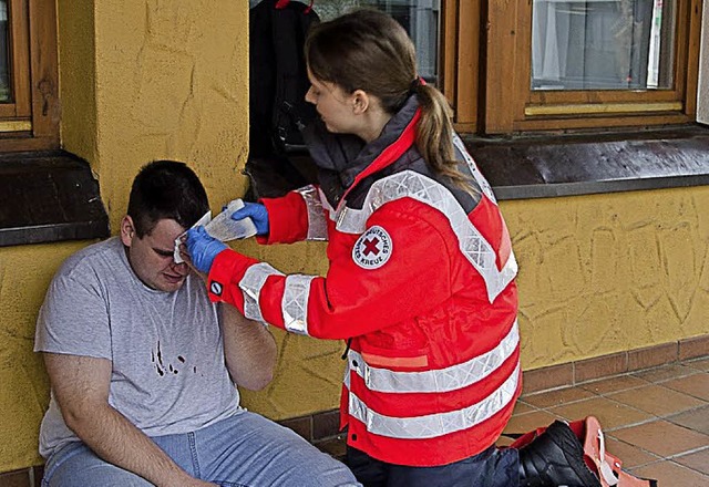 Die Helfer vor Ort sind ein Teil des D...gt eine bung des vergangenen Jahres.   | Foto: Archivfoto: Privat