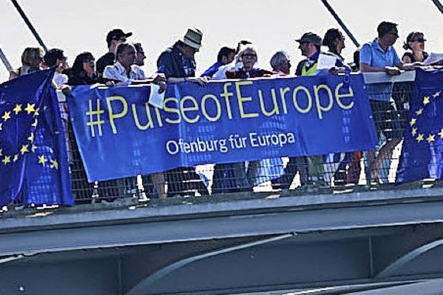 Europa-Demo vor der Wahl in Frankreich