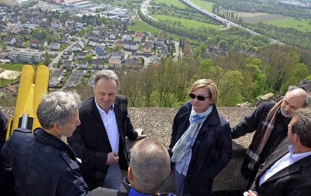 &#8222;Die Burgherrin&#8220;, Finanzmi... auch die  Markgrfler Sonne genossen.  | Foto: Sarah Beha