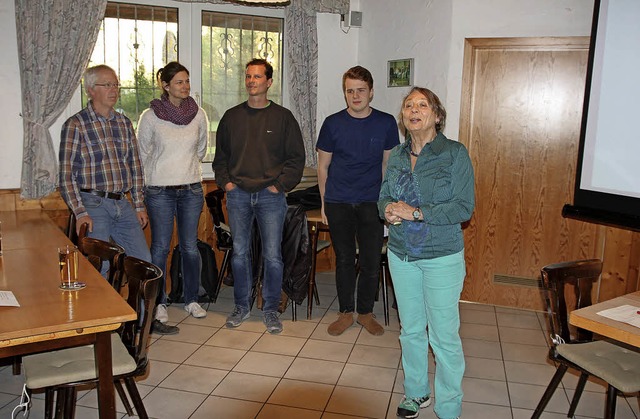 Die engagierten Schler aus dem Projek...rsitzenden Maria Luisa Werne (rechts).  | Foto: privat