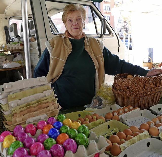 Alles frisch und aus eigener Produktio...mitteln auch Blhendes  bereithalten.   | Foto: Hugenschmidt