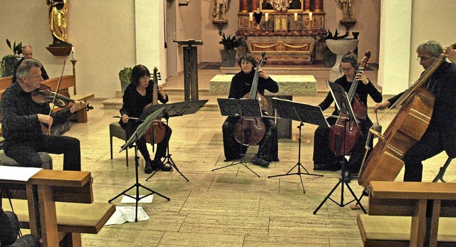 Passionsmusik des Ensembles &#8222;Les...Evangelium in der Kirche in Strittmatt  | Foto: Karin Stckl-Steinebrunner