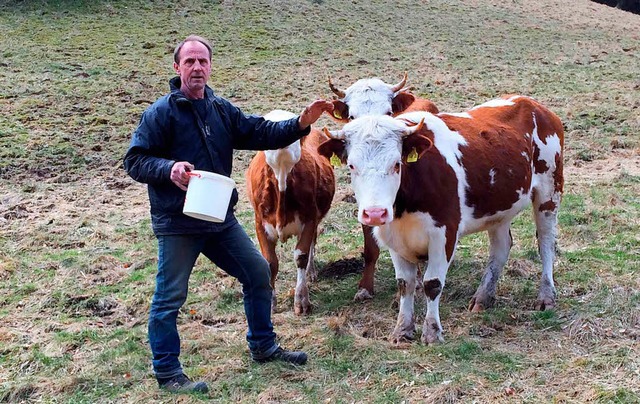 Jochen Baltins ist Bauer im Mnstertal...er ber die neue Cowfunding-Plattform.  | Foto: Cowfunding