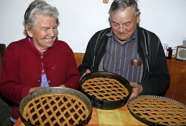 Nach alter Tradition bckt die Kiechli... Tag reichlich Linzertorten zu Ostern.  | Foto: Christel Hlter-Hassler