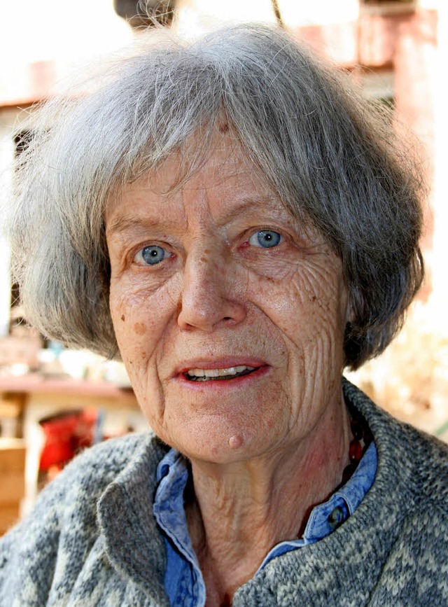 Die Malerin und Kunsterzieherin Barbar...chtenhaus ihren 80. Geburtstag feiern.  | Foto: Ralph Lacher
