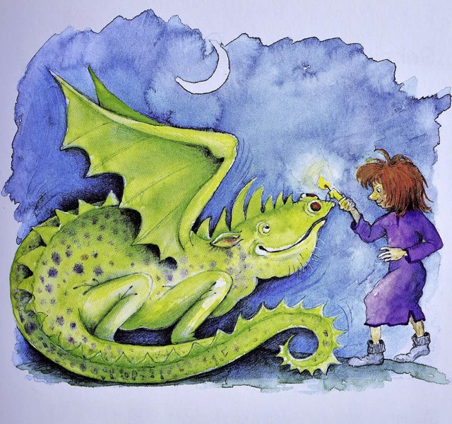 Ein Drache aus einem Kinderbuch  | Foto: Thomas Kunz