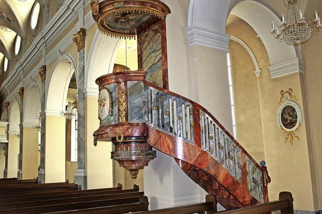 Kanzel in die St. Martinskirche ist nach mehr als 30 Jahren wieder betretbar
