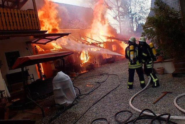 Scheunenbrand in Kappel: Polizei hat zwei Jugendliche im Visier