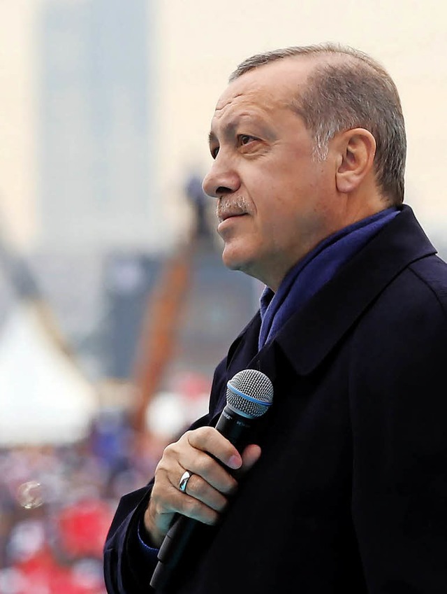 Erdogan bei seinem  Auftritt auf einem Platz in Yenikapi   | Foto: AFP