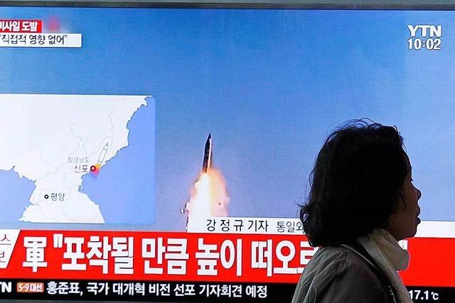 Kurz vor Pence-Besuch provoziert Nordkorea mit Raketentest