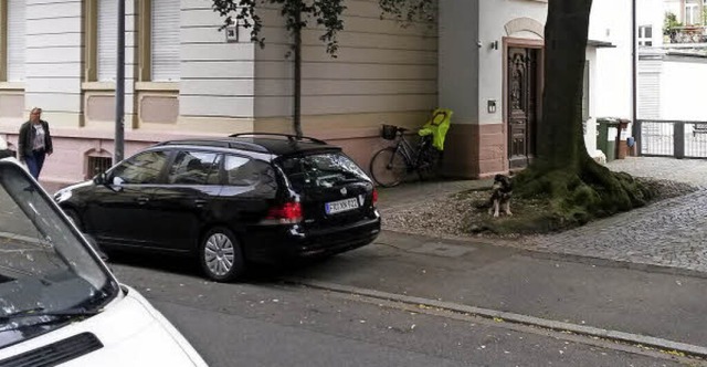 Bernhard Koch parkte in der Scheffelst...fahren wehrte er sich bis vor Gericht.  | Foto: Privat