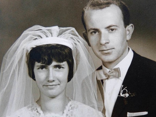 Das Paar bei der Hochzeit 1965  | Foto: Frank Leonhardt (Repro)