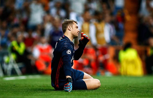 Fllt wochenlang aus: FCB-Torhter Manuel Neuer.  | Foto: AFP