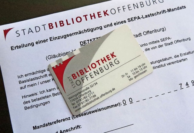 Die Bibliothek bietet mehr Service bei der Ausweisverlngerung.  | Foto: Stadtbibliothek Offenburg