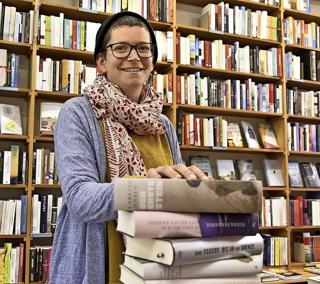 Liest mit Begeisterung: Buchhndlerin Jana Klings   | Foto: Michael Bamberger