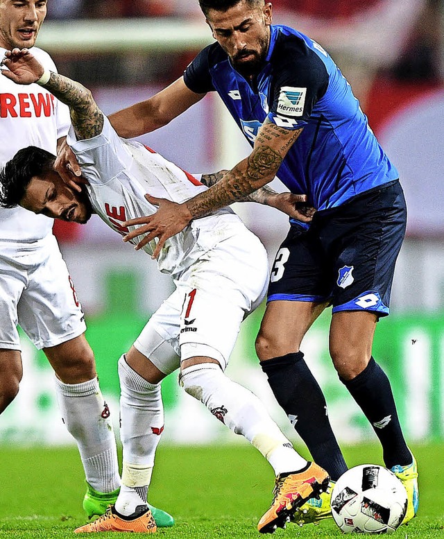 Die Torschtzen: Leonardo Bittencourt ...inks) und Kerem  Demirbay (Hoffenheim)  | Foto: dpa