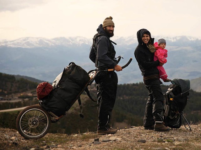 Auf dem Heimweg: Patrick Allgaier und ... Sohn Bruno unterwegs in den Pyrenen.  | Foto: Patrick Allgaier