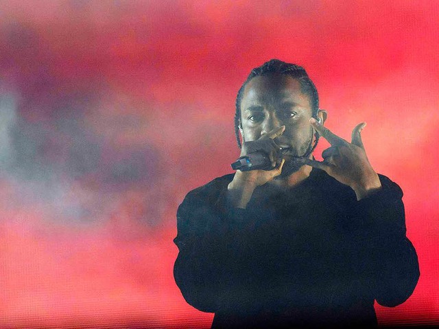 Kendrick Lamar bei einem Konzert in Indio, Kalifornien   | Foto: AFP