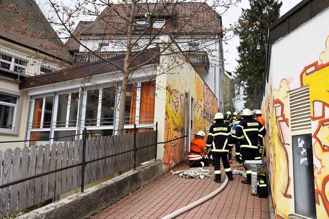 Brand in einem Wohnheim fr behinderte Menschen in Titisee-Neustadt  | Foto: kamera24