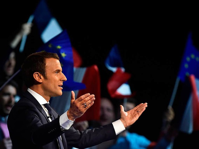 Der parteilose Emmanuel Macron.  | Foto: AFP