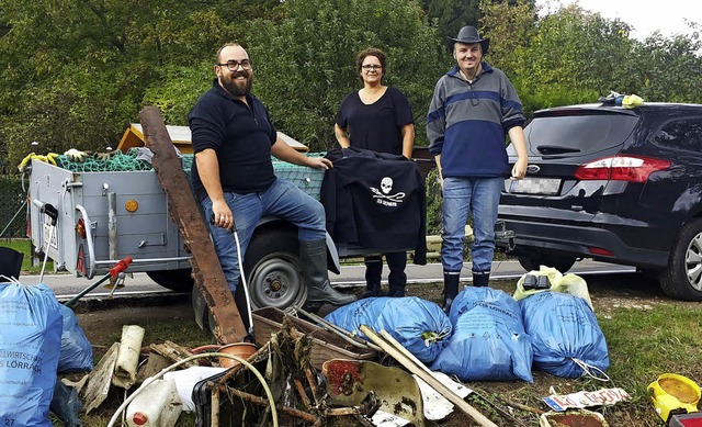 Die Initiatoren des Cleanup Teams: Dan..., Claudia Bachmann und Christoph Neef   | Foto: privat
