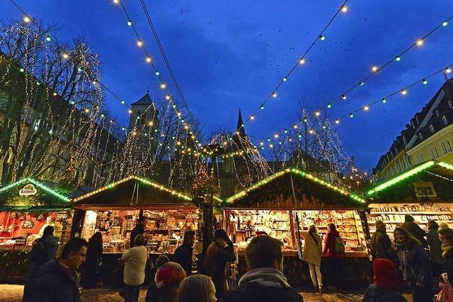 Wer kriegt die hei begehrten Glhweinstnde auf dem Freiburger Weihnachtsmarkt?