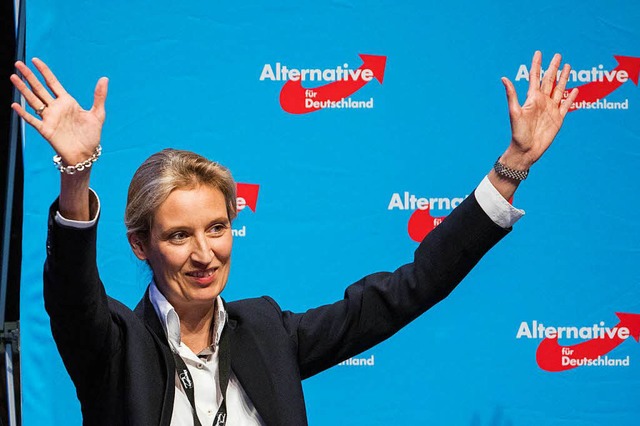 Fhrt die  neben Alexander Gauland in den Bundestagswahlkampf: Alice Weidel.  | Foto: dpa
