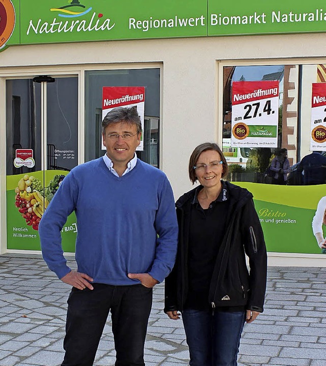 Neue Partner: Rolf Steiner von Regionalwert und Irene Krieg.  | Foto: Karin Kaiser
