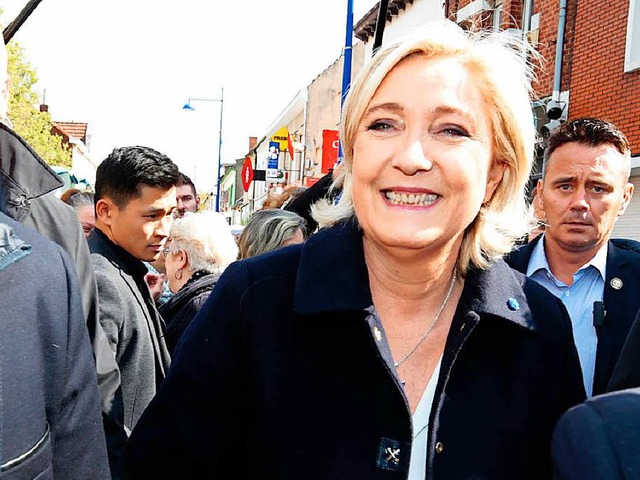 Marine Le Pen konnte im Elsass vor allem auf dem Land punkten.  | Foto: AFP