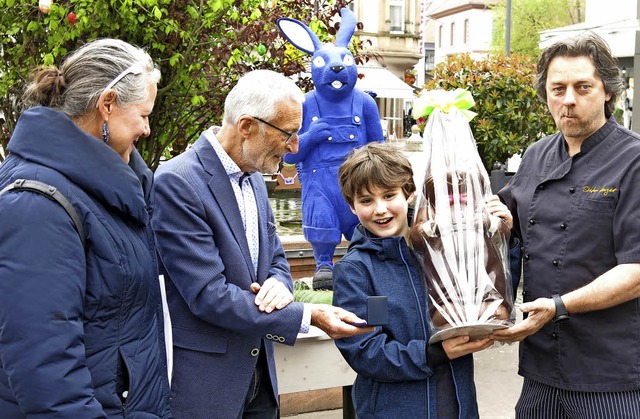 Gustav Klpfer ist der Gewinner des Os...spiels des Gewerbevereines Emmendingen  | Foto: Georg Vo